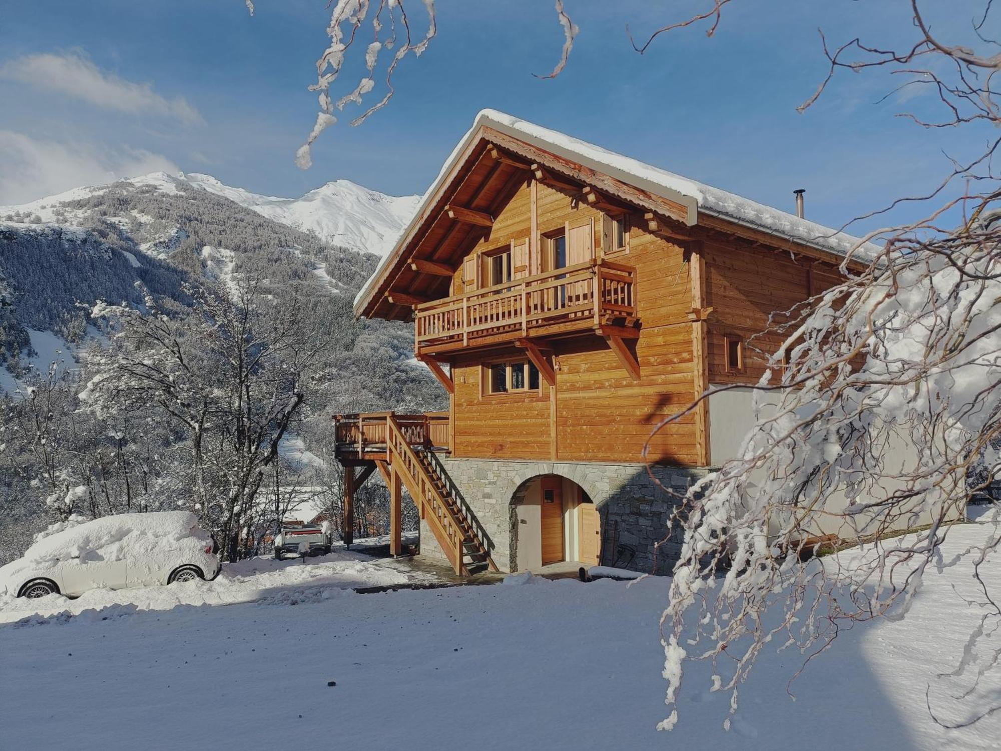 Les Cabris Bed & Breakfast Pelvoux ภายนอก รูปภาพ